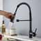 Stainless Steel Pull Down Kitchen Faucet With Dual Mode Sprayer Hot Cold Mixer Tap 0