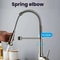 Stainless Steel Pull Down Kitchen Faucet With Dual Mode Sprayer Hot Cold Mixer Tap 2