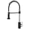 Stainless Steel Pull Down Kitchen Faucet With Dual Mode Sprayer Hot Cold Mixer Tap 5