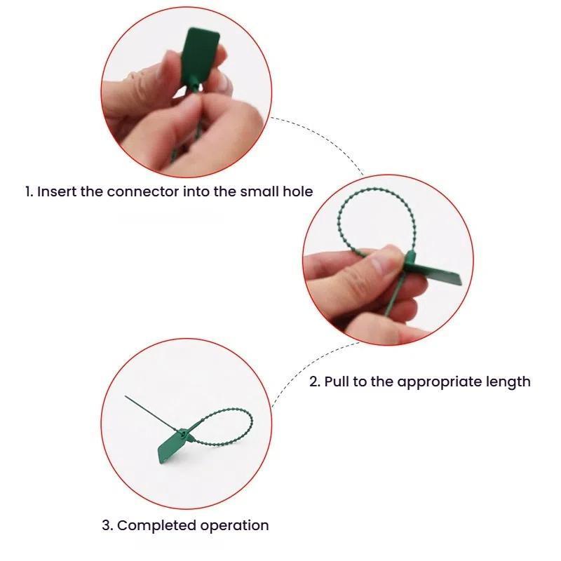 HeavyDuty Security Seals 100PCS Tamper Evident Container Seal Tags With SelfLocking Nylon Ties 5