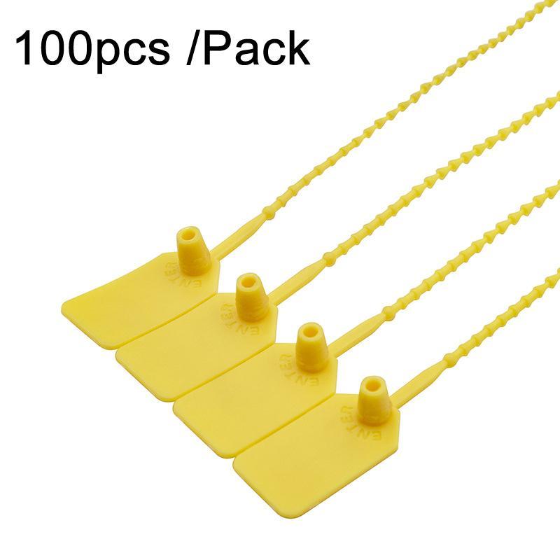 HeavyDuty Security Seals 100PCS Tamper Evident Container Seal Tags With SelfLocking Nylon Ties 8