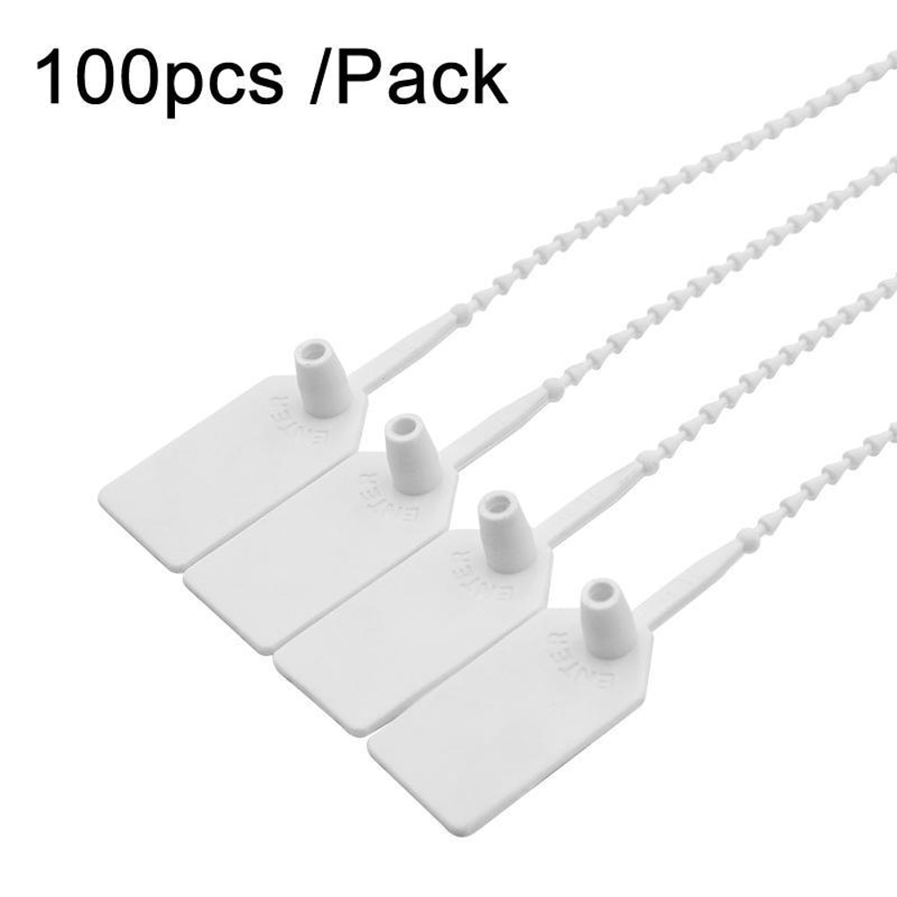 HeavyDuty Security Seals 100PCS Tamper Evident Container Seal Tags With SelfLocking Nylon Ties 6