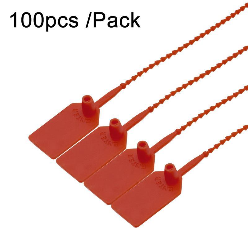 HeavyDuty Security Seals 100PCS Tamper Evident Container Seal Tags With SelfLocking Nylon Ties 7