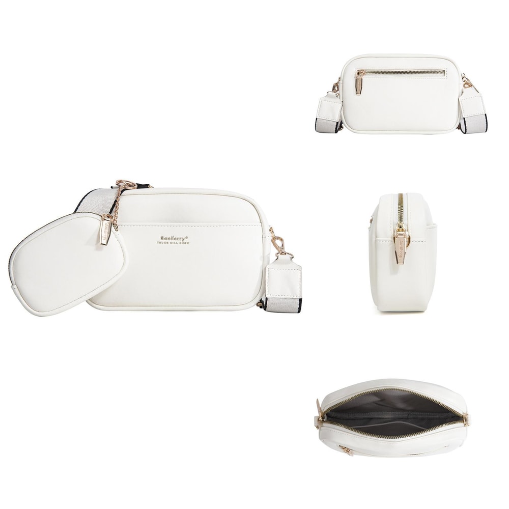 Ladies PU Crossbody Bag Small Square Large Capacity 0