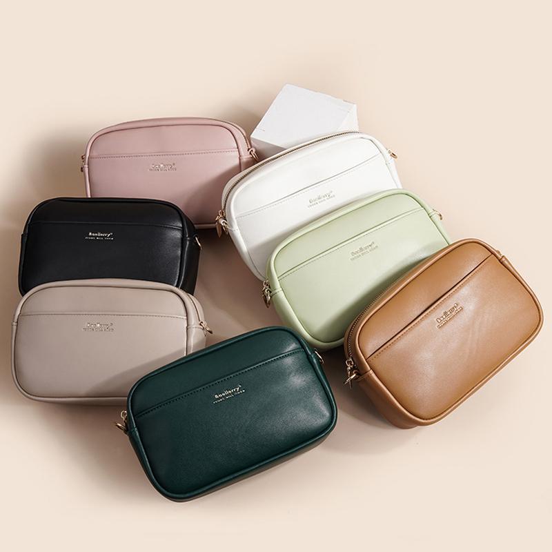 Ladies PU Crossbody Bag Small Square Large Capacity 1