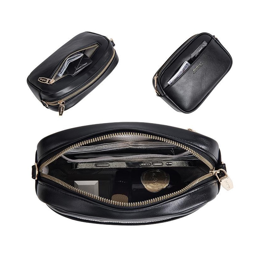 Ladies PU Crossbody Bag Small Square Large Capacity 4
