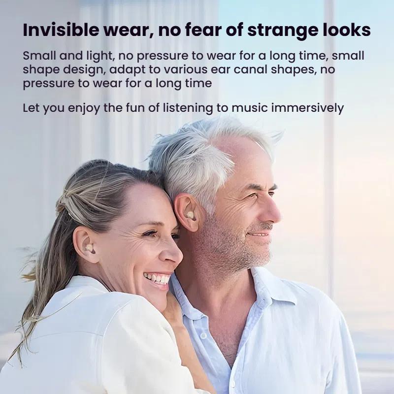 ClariHear Mini CIC Hearing Aid Rechargeable Invisible Sound Amplifier