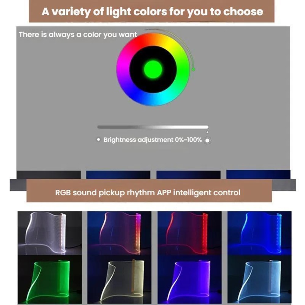 RGB Gaming Lamp with Music Sync, App Control & Ambient Desk Lighting