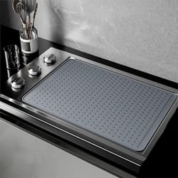 large multifunctional silicone sink & stovetop protection mat with drainage