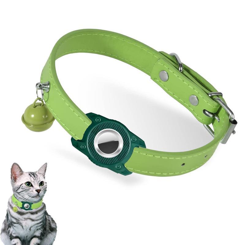 AirTag Waterproof Pet Collar With Leather Holder AntiLost GPS Tracker Collar For Cats Small Dogs 12