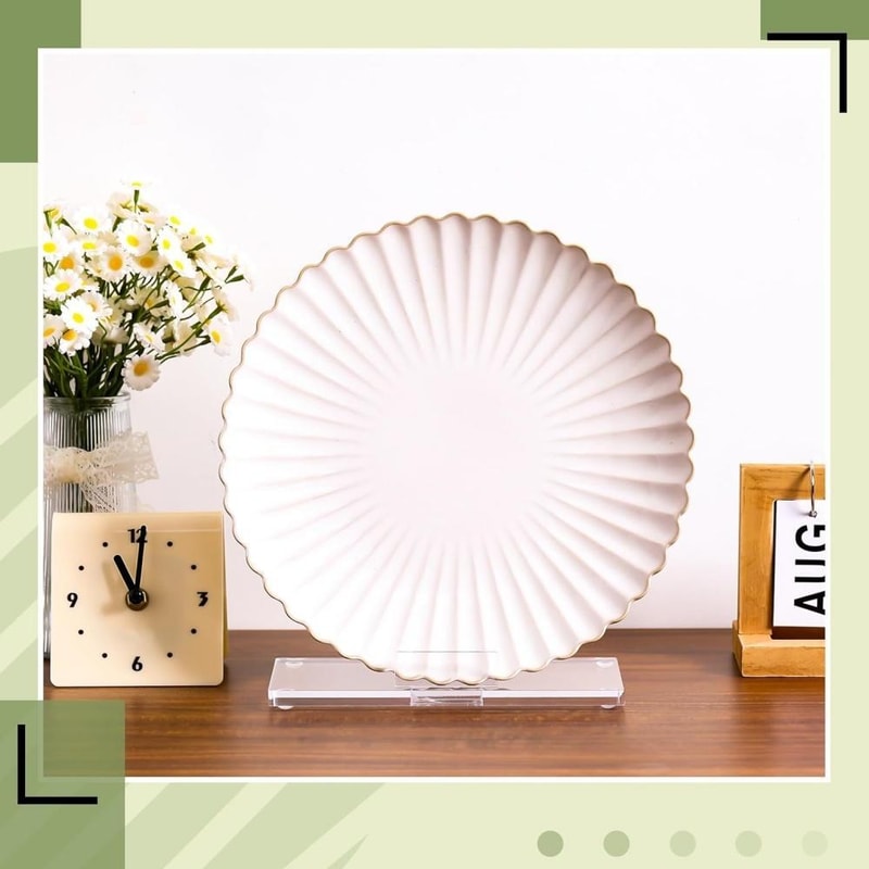 CrystalClear Acrylic Picture Frame Display Stand For Photos Books Decorative Plates 5