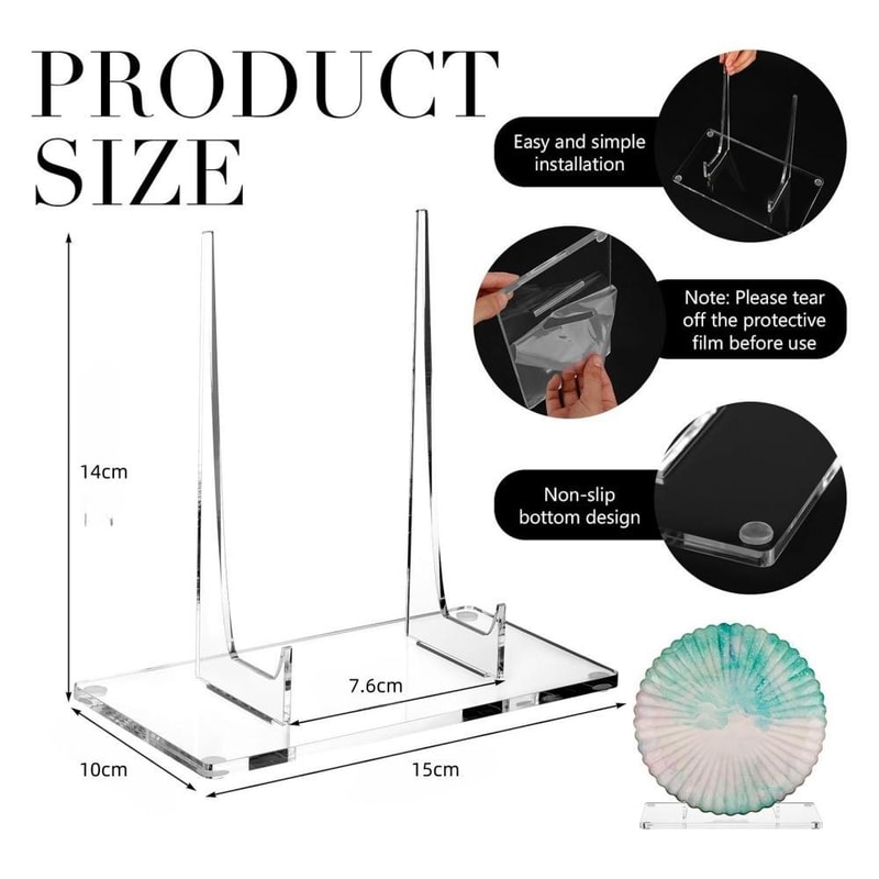 Acrylic Display Stand For Photos Books Decorative Plates 2
