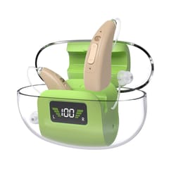 premium 16 channel digital hearing aid for elderly with rechargeable charging case