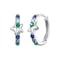 Celestial Starlight Zircon ClipOn Earrings In Sterling Silver Platinum Finish 2