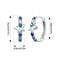 Celestial Starlight Zircon ClipOn Earrings In Sterling Silver Platinum Finish 4
