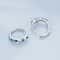Celestial Starlight Zircon ClipOn Earrings In Sterling Silver Platinum Finish 6