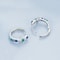 Celestial Starlight Zircon ClipOn Earrings In Sterling Silver Platinum Finish 6