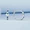 Celestial Starlight Zircon ClipOn Earrings In Sterling Silver Platinum Finish 1