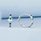 Celestial Starlight Zircon ClipOn Earrings In Sterling Silver Platinum Finish 1