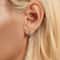 Celestial Starlight Zircon ClipOn Earrings In Sterling Silver Platinum Finish 3