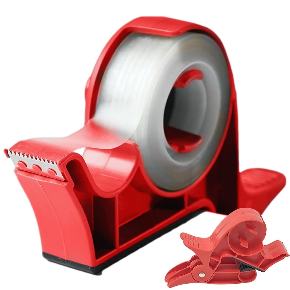 Gift Wrapping Station Clamps With BuiltIn Tape Dispensers 2PCS Wrapping Paper Holder Set 4
