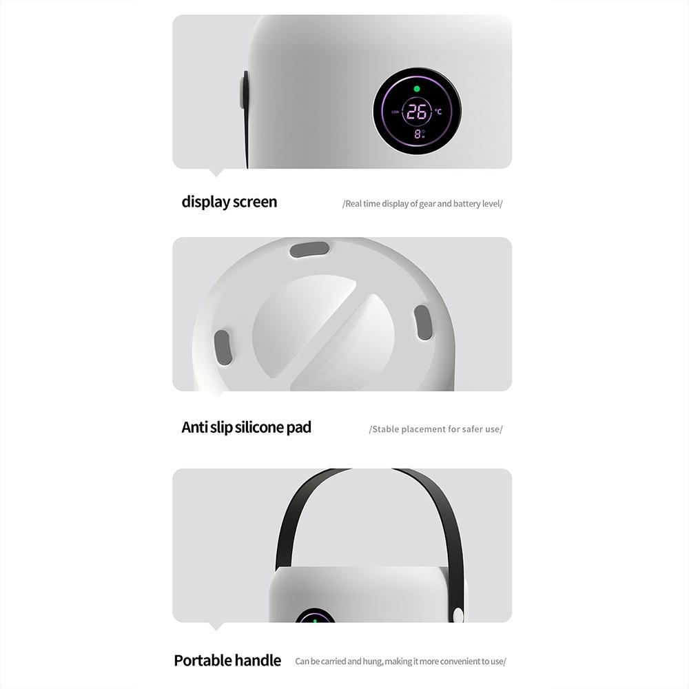 UV Smart Desktop Air Purifier With PM25 Monitor Negative Ion Filtration 2