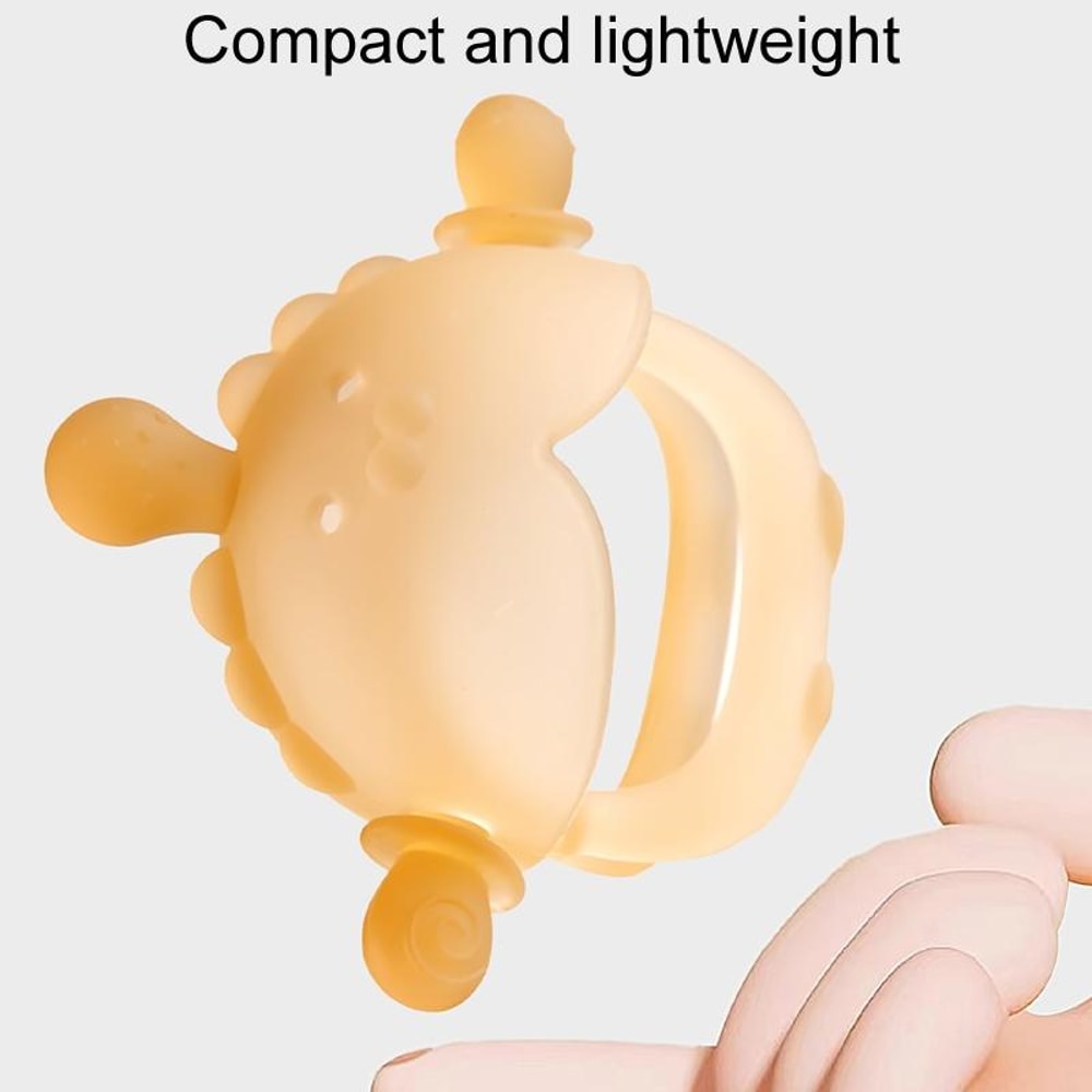 Baby Silicone Teether For Small Months Soothing Safe Chew Toy 8