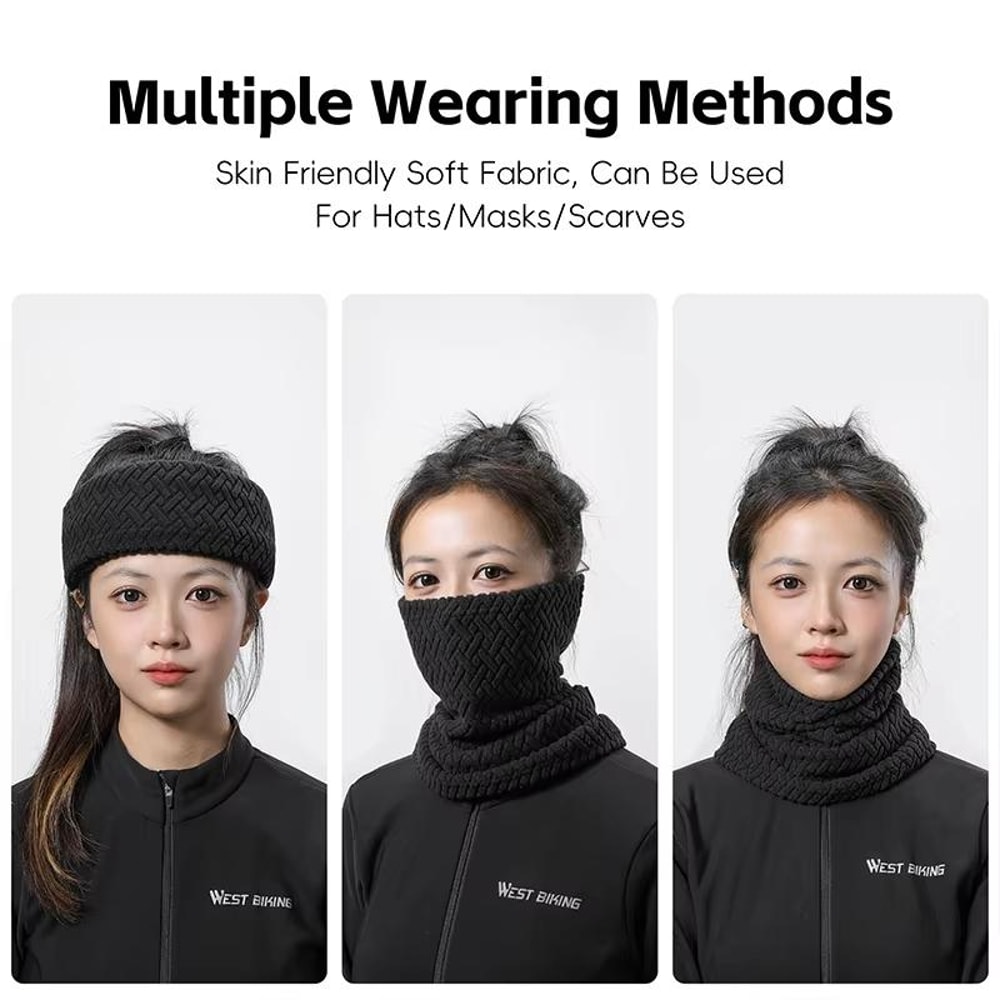 Performance Winter Cycling Mask Windproof Neck Warmer Thermal Fleece Face Cover 7