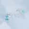 Ocean Glow Blue Green Crystal Sterling Silver Earrings 6