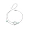 Timeless Sterling Silver Platinum Plated Ocean Shell Bracelet 3
