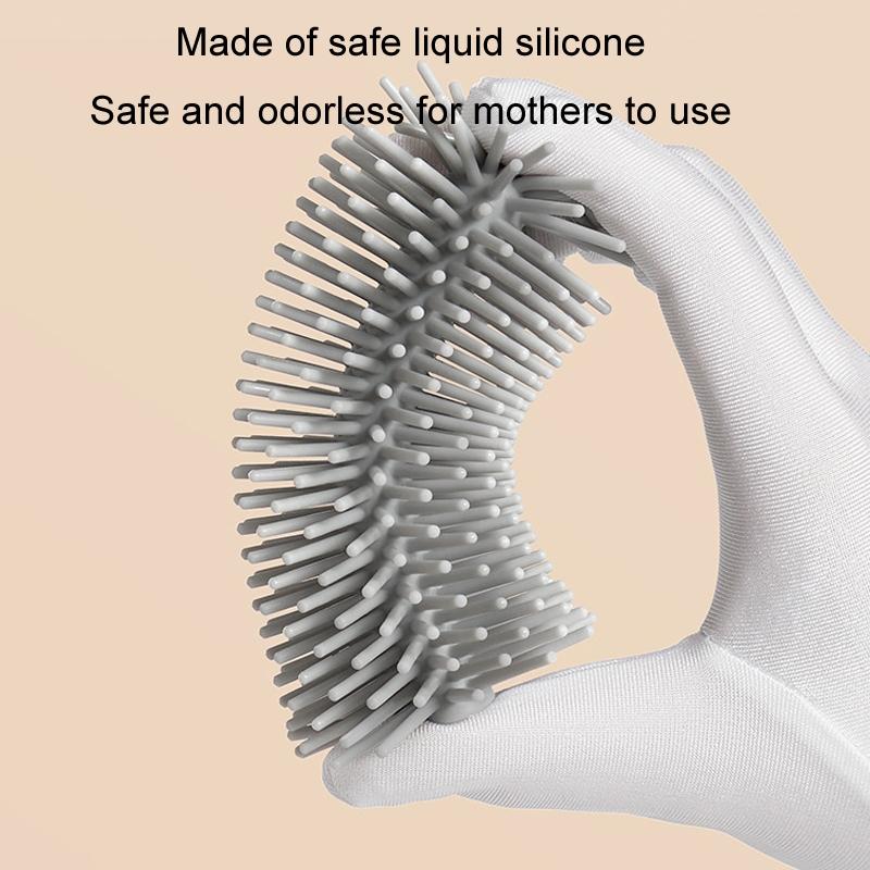 Premium Silicone Rotating Bottle Cleaning Brush Set Baby Bottle Straw Nipple Cleaner 1