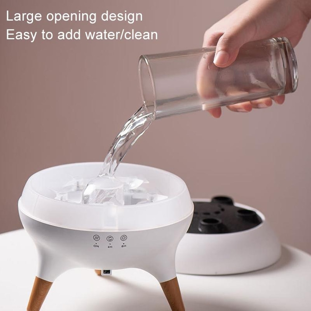 Dynamic Multi Spray Aromatherapy Diffuser Colorful Lights Humidifier With Remote Control 11
