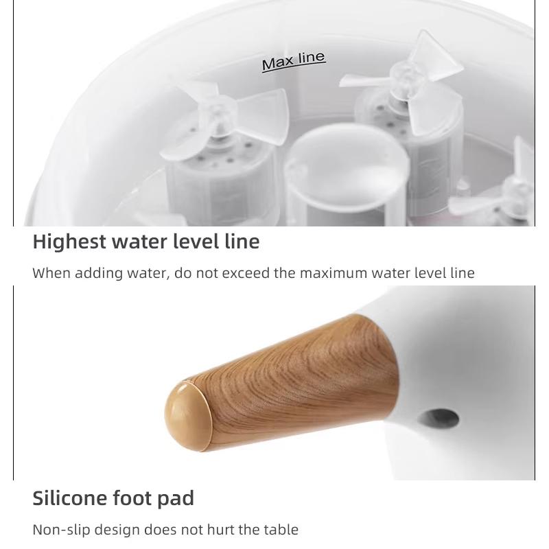Dynamic Multi Spray Aromatherapy Diffuser Colorful Lights Humidifier With Remote Control 4