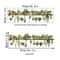 Fresh Green Bonsai PVC Plant Wall Stickers, Waterproof Living Room Wall Decals for Bedroom & Home