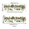 Fresh Green Bonsai PVC Plant Wall Stickers, Waterproof Living Room Wall Decals for Bedroom & Home