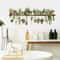 Fresh Green Bonsai PVC Plant Wall Stickers, Waterproof Living Room Wall Decals for Bedroom & Home