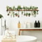 Fresh Green Bonsai PVC Plant Wall Stickers, Waterproof Living Room Wall Decals for Bedroom & Home