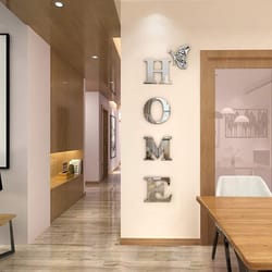 home family acrylic mirror wall sticker, stylish self adhesive 3d decor