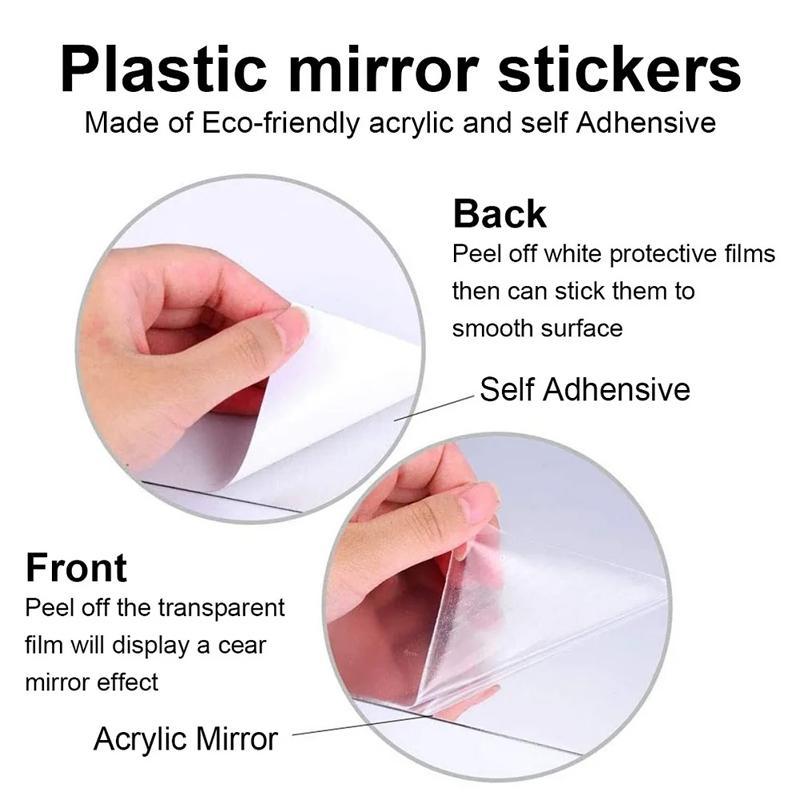 HOME Family Acrylic Mirror Wall Sticker Stylish Self Adhesive 3D Decor 7