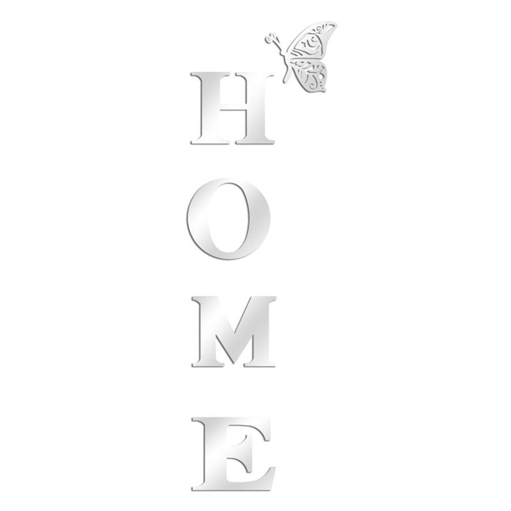 HOME Family Acrylic Mirror Wall Sticker Stylish Self Adhesive 3D Decor 9