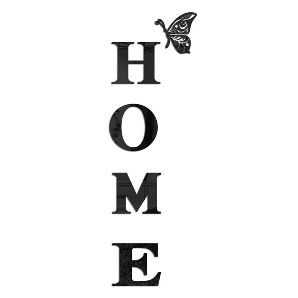 HOME Family Acrylic Mirror Wall Sticker Stylish Self Adhesive 3D Decor 10