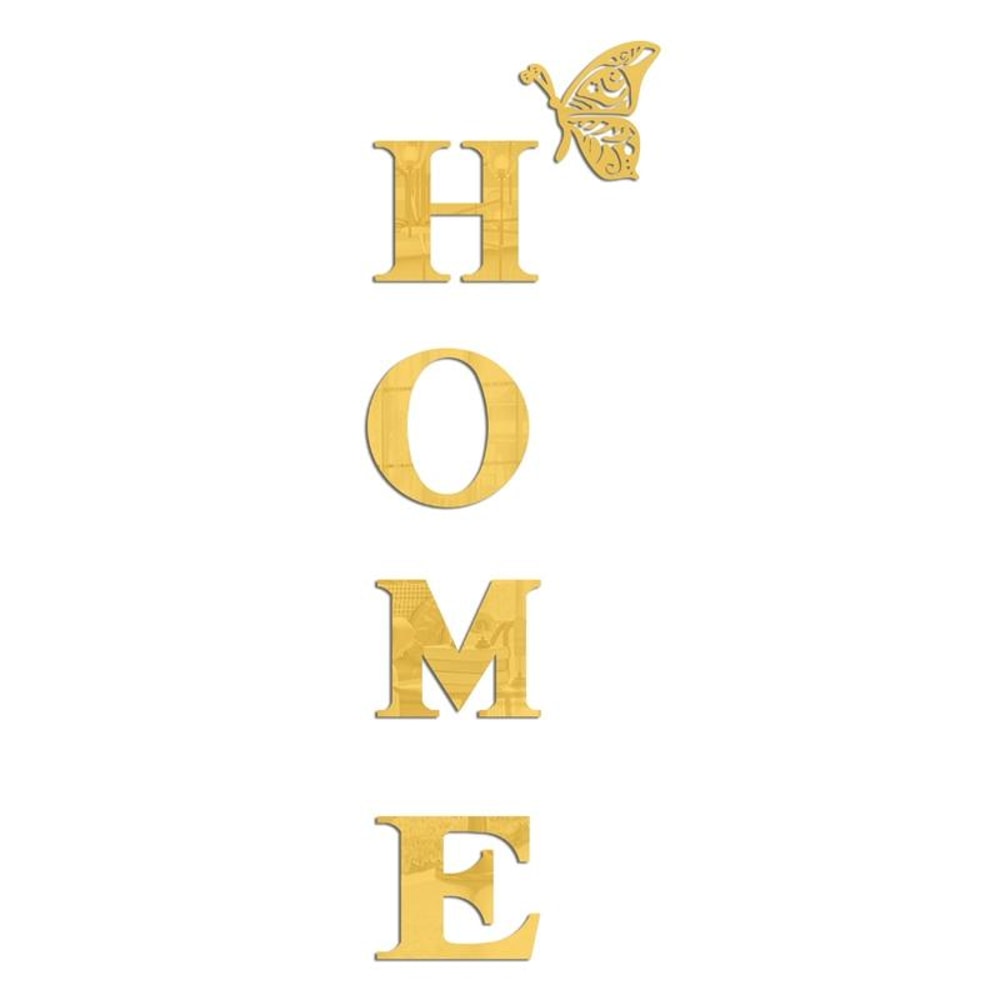 HOME Family Acrylic Mirror Wall Sticker Stylish Self Adhesive 3D Decor 11