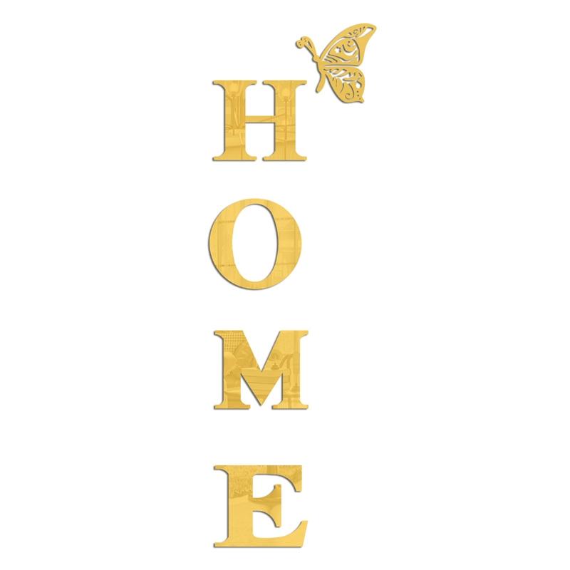 HOME Family Acrylic Mirror Wall Sticker Stylish Self Adhesive 3D Decor 11