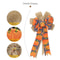 Elegant Harvest Thanksgiving Home Wreath Bow Decoration