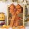 Elegant Harvest Thanksgiving Home Wreath Bow Decoration