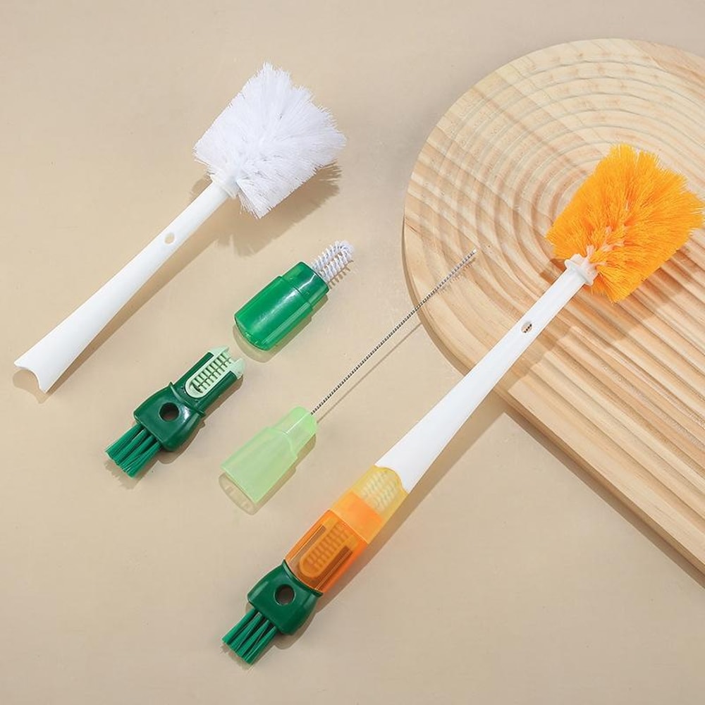 Premium 5 In 1 Multifunctional Cup Bottle Cleaning Brush With Straw Tool 3