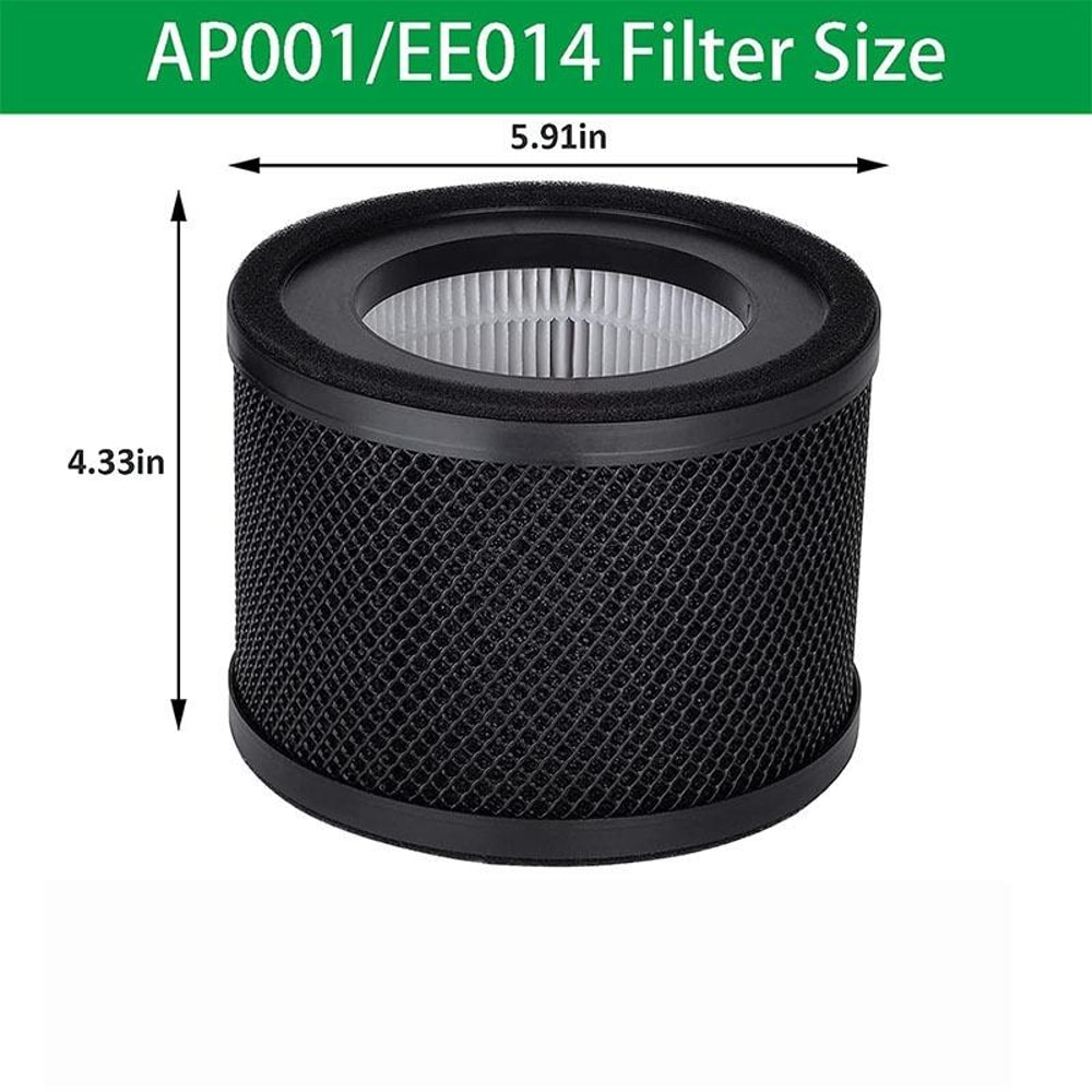Premium HEPA Replacement Filter, Compatible Replacement Filter for TaoTronics TT AP001 & VAVA VA EE014 Air Purifier
