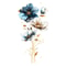 3D Embossed Flower Wall Stickers Waterproof Floral Wall Decals For Kids Bedroom Home Decor 1