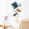 3D Embossed Flower Wall Stickers Waterproof Floral Wall Decals For Kids Bedroom Home Decor 2