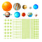 Glow in the Dark Solar System Wall Stickers for Kids Room Space Decor